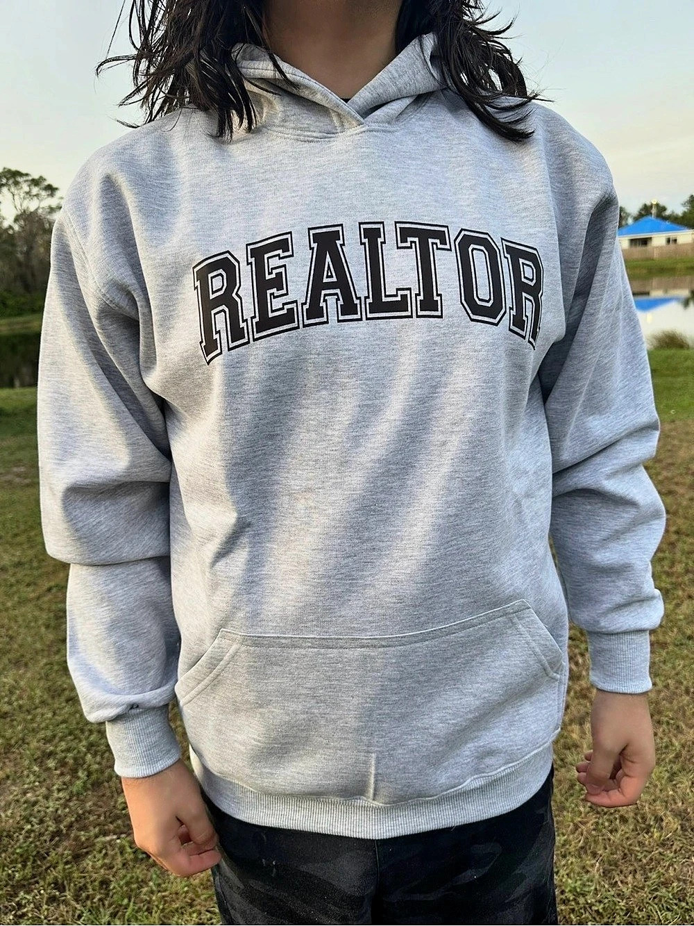Baltica Realtor Gray Pullover Hoodie Size L Real Estate Agent